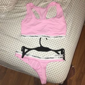 Calvin Klein Bra/Thong Set